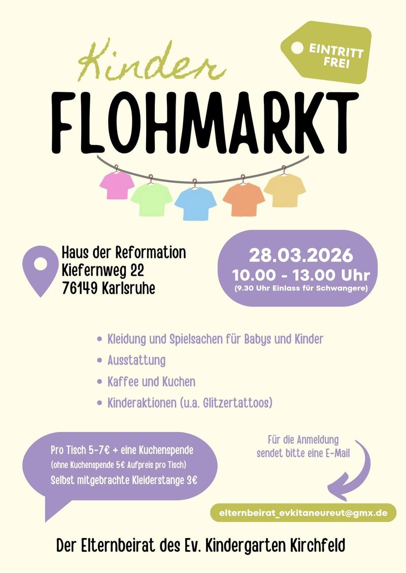 Kindersachen Flohmarkt im Haus der Reformation