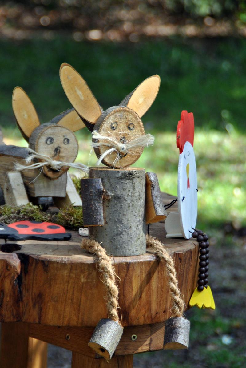 Osterbasteln im Waldklassenzimmer